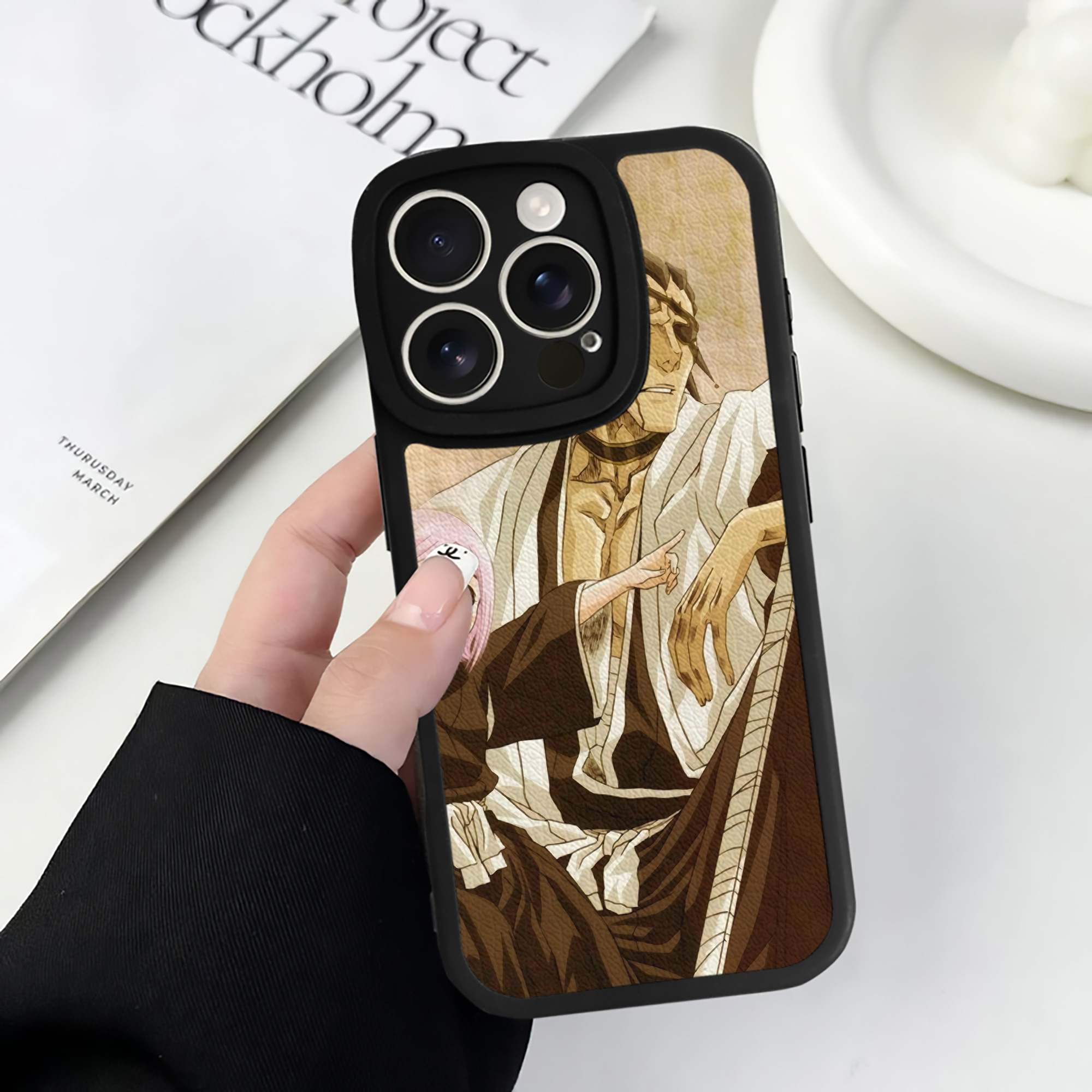 （画像用） ブリーチ BLEACH 【iPhone 16シリーズ対応】シリコンスマホケース（レザー調） 材質：シリコン